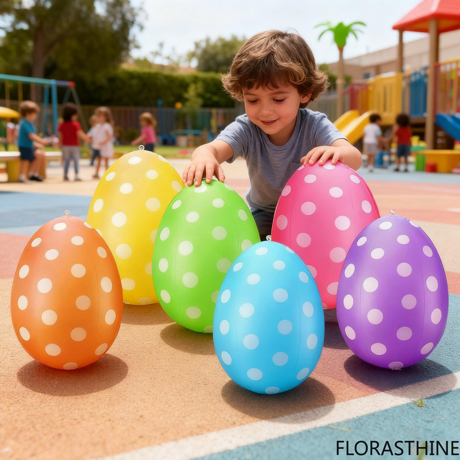 Kids Yard Toys - Juego de 6 Huevos Inflables de